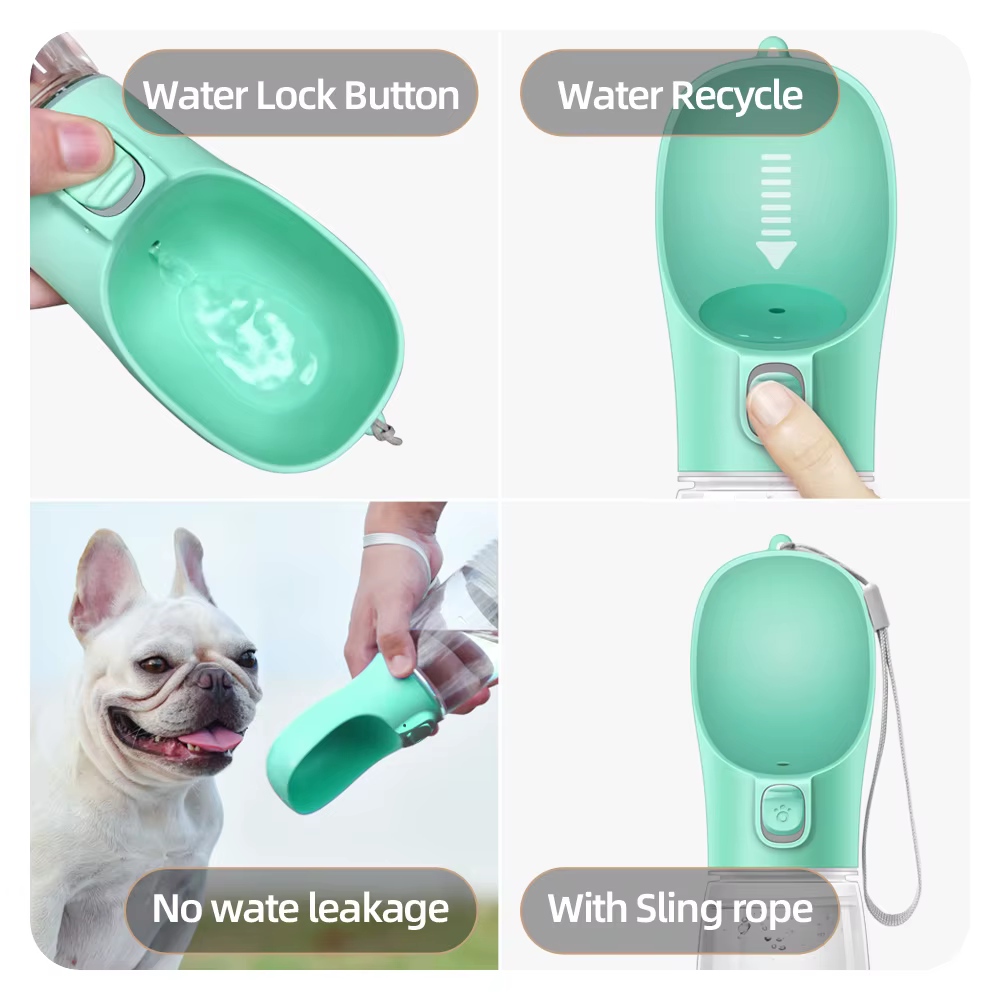 SnoutSip Classic Bottle with dog drinking